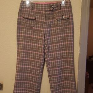 Womens plaid capris